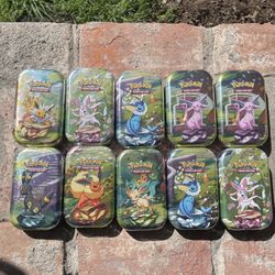 Pokémon Prismatic evolution 2 pack tins Lot of 10