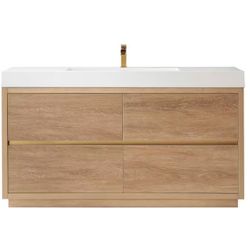 Bathroom Vanity 60 Inch Single Sink