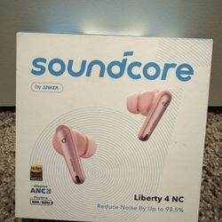 Soundcore by Anker Liberty 4 NC Wireless Earbuds, 98.5% Noise Reduction, Adaptive Noise Cancelling to Ears and Environment, Hi-Res Sound, 50H Battery,