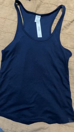 PINK Victoria's Secret Navy Racerback Tank Top Medium