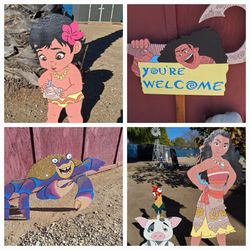 Moana Decorations Handmade Out Of Wood
