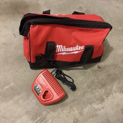 Milwaukee Bag and m12 battery charger