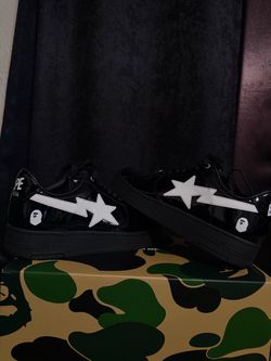 A Bathing Ape Bape Sta #2 black white