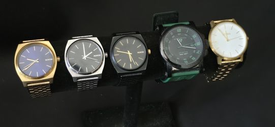 Nixon Lot 5 Watches Time Teller, Legend, Sportina, Mens