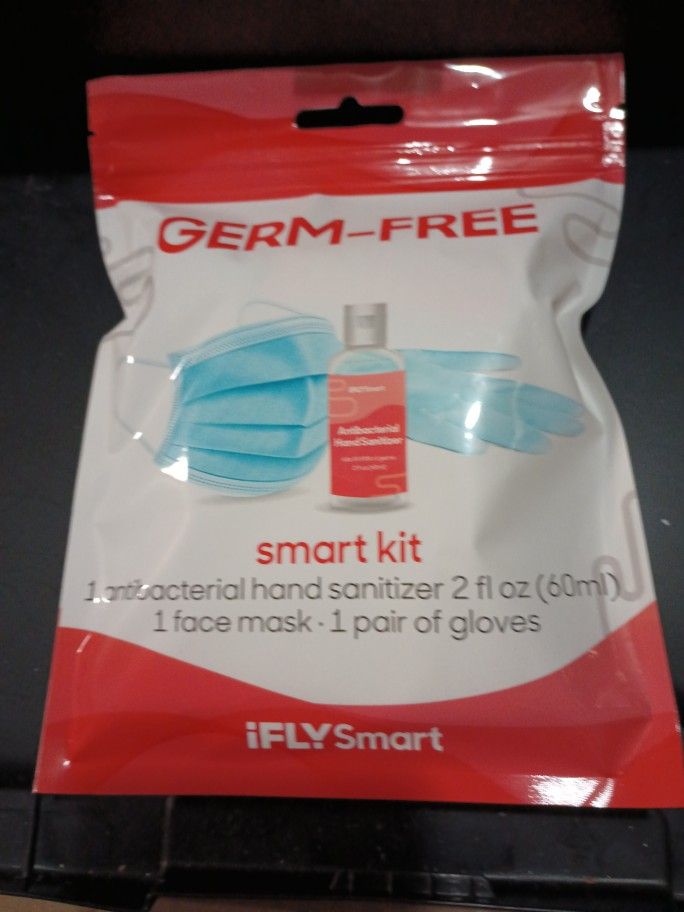 (23) Left Germ Free Smart Kit Hand Sanitizer /Face Mask /Pair Of Gloves Please Check The Retail $7