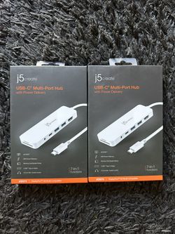 j5create USB-C® Multi-Port Hub, White, JCD373