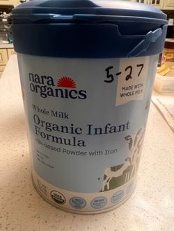Nara Organics Whole Milk Infant Formula Powder - 24.7oz, unopened, retail $40
