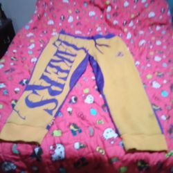 Lakers Sweatpants Size 2X L Adults 