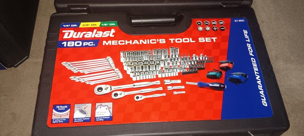 180 Pc Mechanics Tool Set