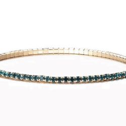 New women’s girls green gold bracelet gift