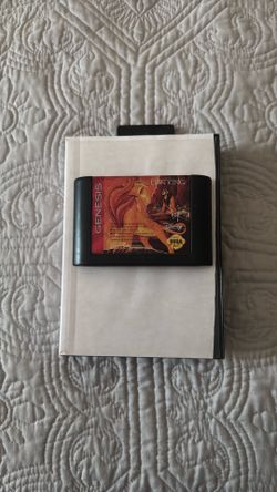 Sega Genesis The Lion King Game + Blank Box