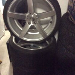 5 Lug Wheel & Tires  (O.B.O)