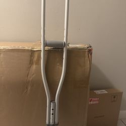 Lightweight, aluminum crutches
