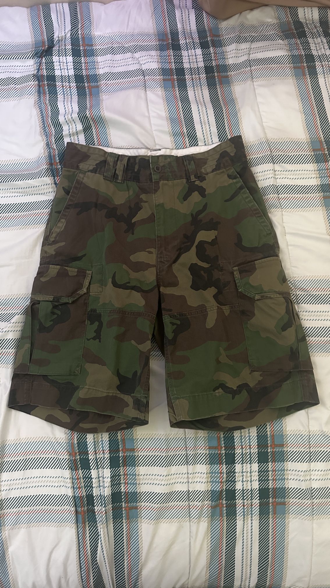 Polo Ralph Lauren Men's 10.5 Relaxed Fit Camouflage Cotton Cargo Shorts Sz 32
