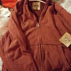 Ladys Zip Up Hoodie Jacket Red Camel 1931 Size Xl 5 Dollars 