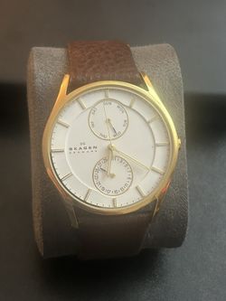 Skagen Holst Watch SKW6066 | Ultra-Slim w/ Day & Date Subdials | Excellent Condition | $49