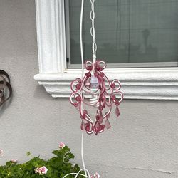Small Pink Chandelier