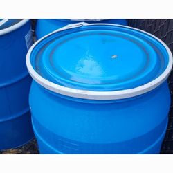 Plastic Barrels 55gal Removable Tops 