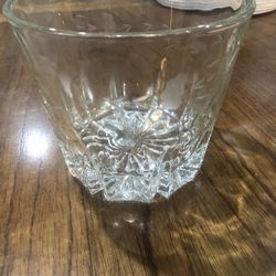Wine Bottle and Crystal Ice Bucket Set