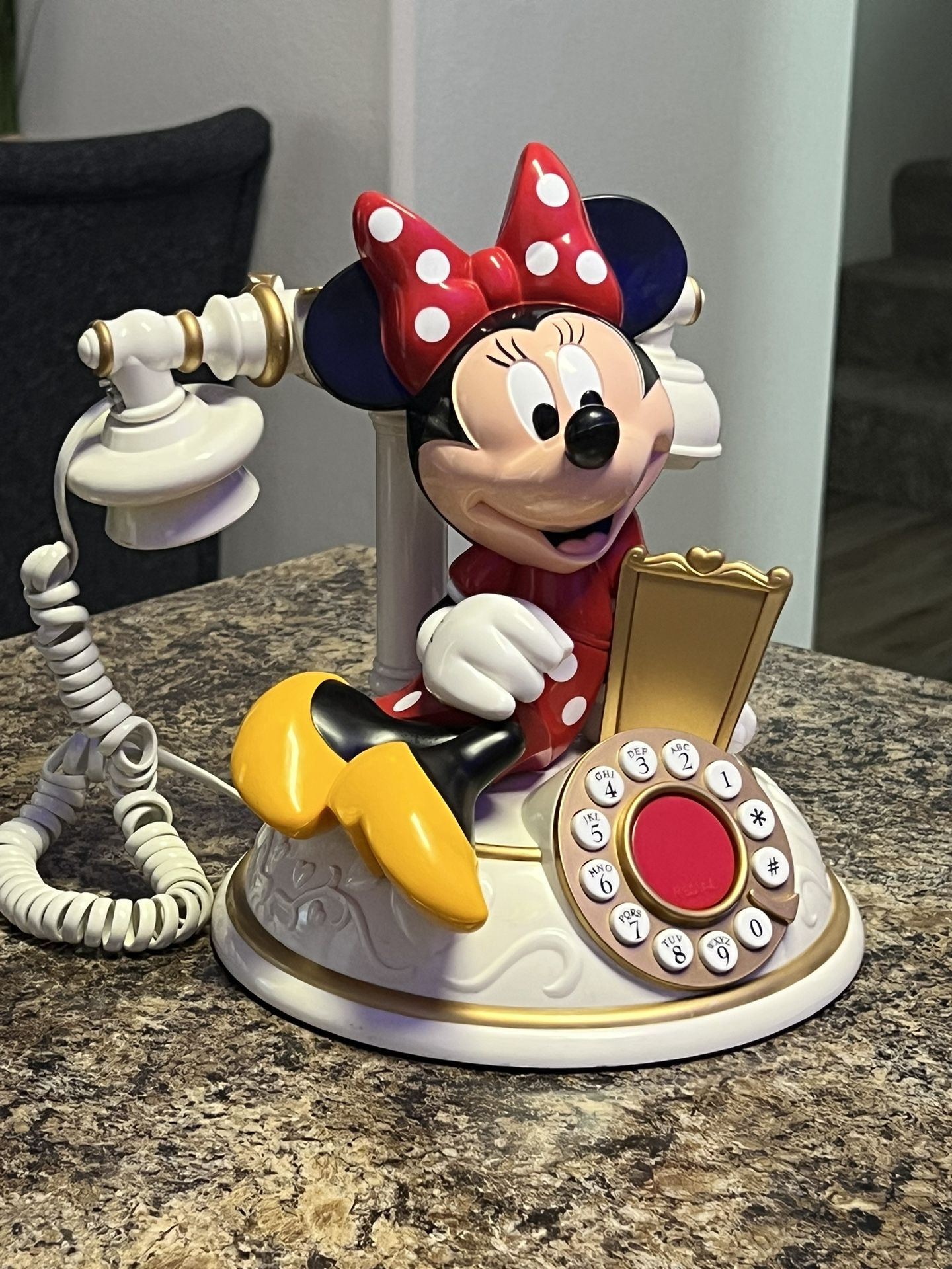 DISNEY MINNIE MOUSE Novelty Landline Telephone House Phone Vintage Style  Rare EUR 64,40 - PicClick FR