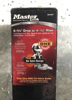 Master Lock 5000lb hitch w/ 2 5/16" ball