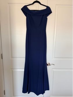 Navy Off Shoulder Dress