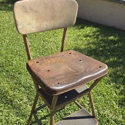 Vintage Cosco metal step stool chair