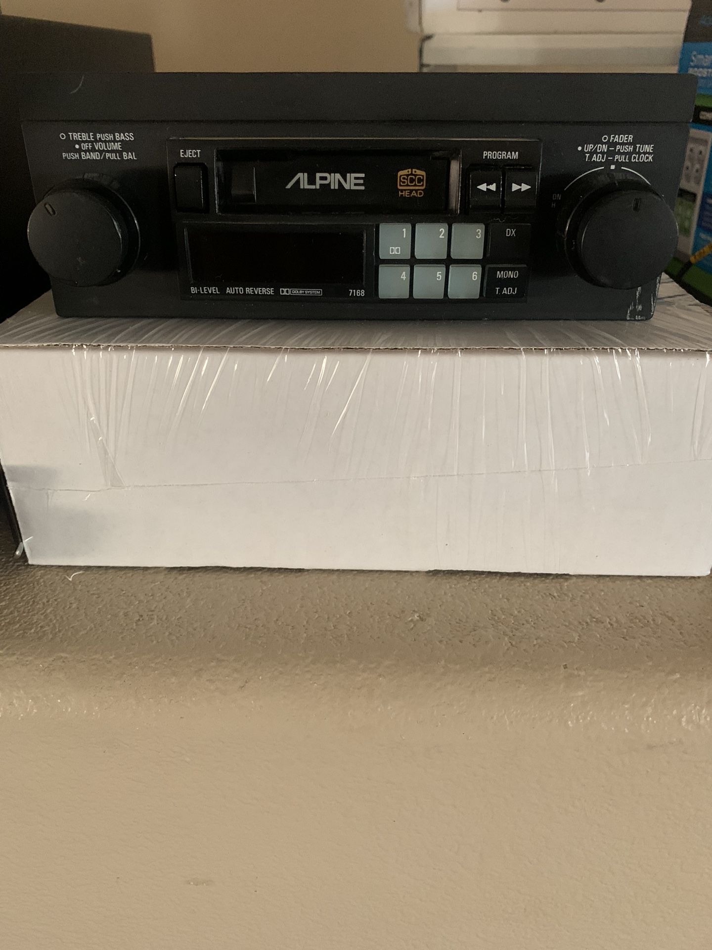 Vintage Alpine 7168 Car Stereo and Cassete Player