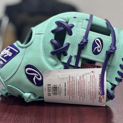 Rawlings HOH 11.5" PROR314-2MPU Mint/Prism Purple Pro I-Web Infield Glove NWT