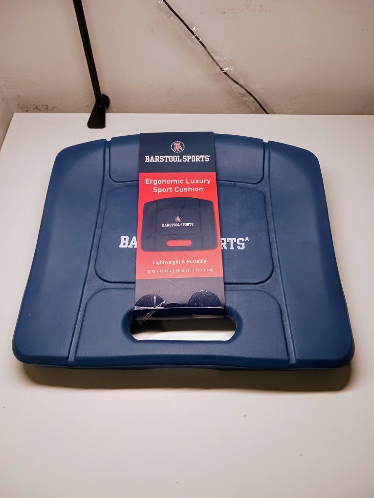 Barstool Sports Deluxe Molded Foam Stadium Seat Chair Water Resistant Sport Bleacher Cushion and Comfy Butt Pillow Long Sitting Back and Tailbone Pain