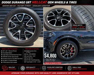 Dodge HELLCAT OEM factory wheels & tires!!!