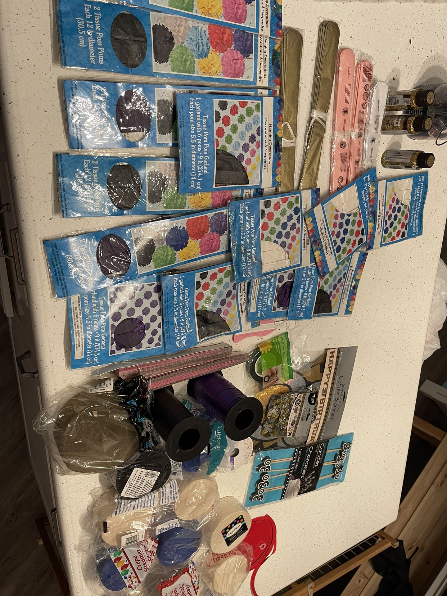 Huge Box Of Party Supplies