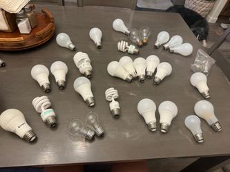 A bunch of lightbulbs