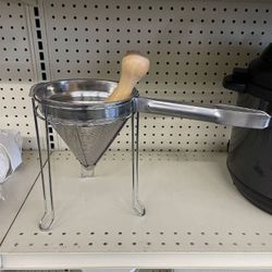 Stainless Steel Cone Strainer & Pestle Set