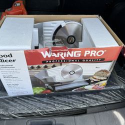 A Waring Pro Professional Quality Food Slicer
