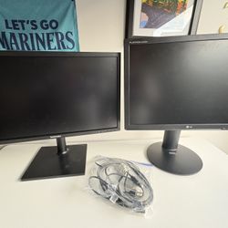 Two Monitors Samsung And LG $20 For Both 
