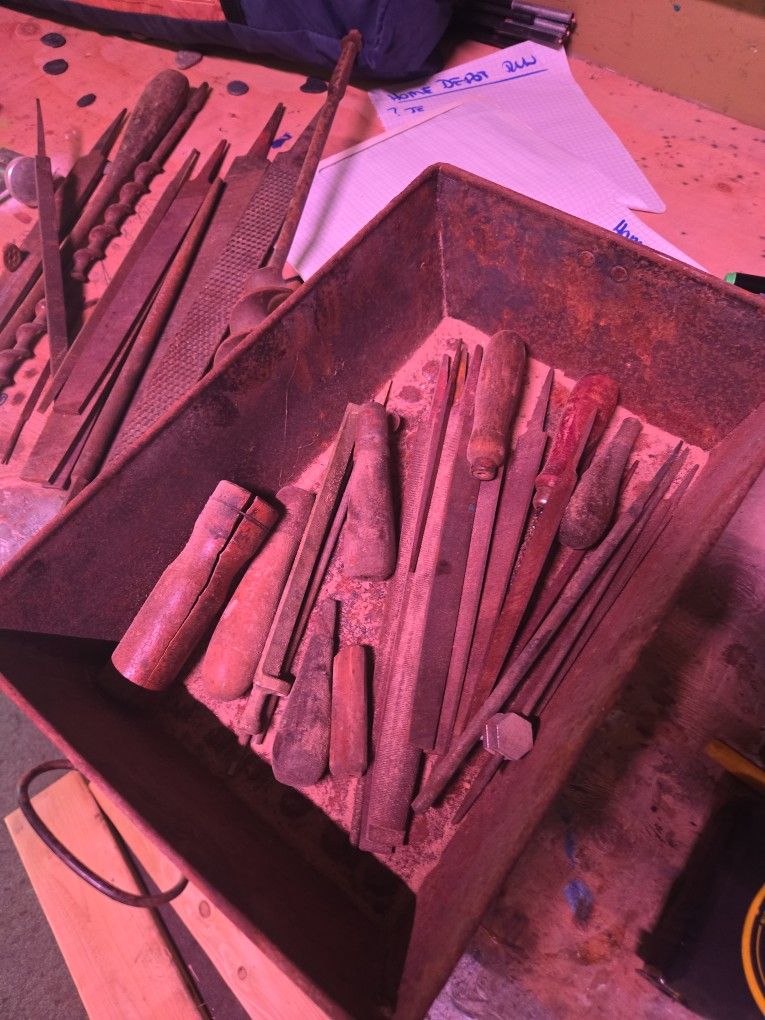 Old Files, Rasps, drill bits, etc.