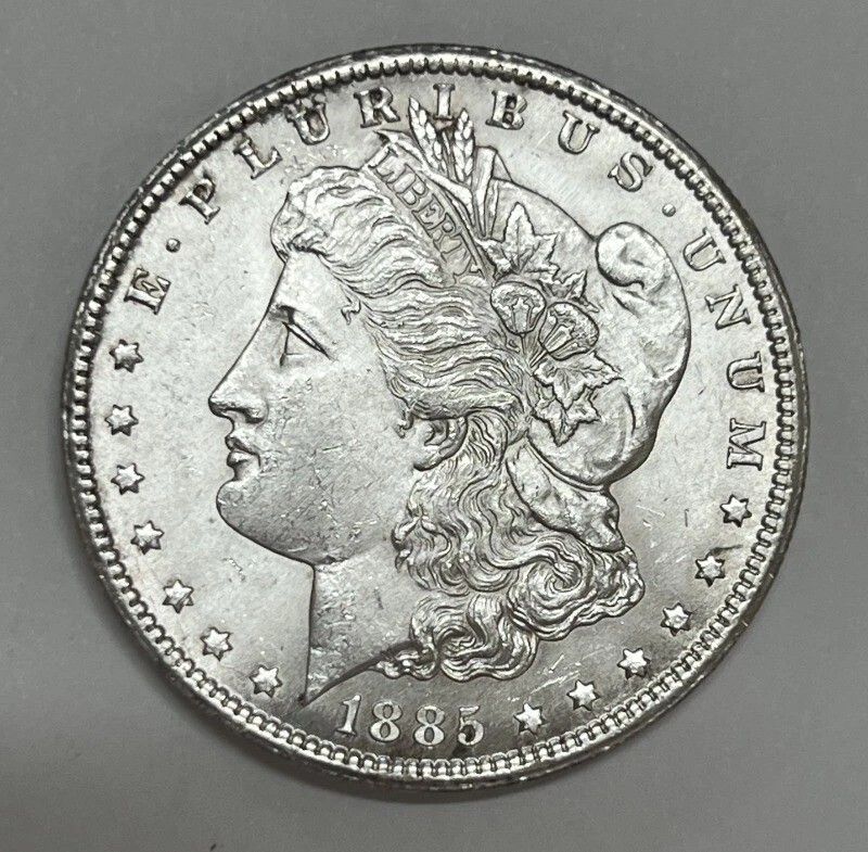 1885-CC Carson City Morgan Silver Dollar About Uncirculated Better Date
