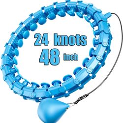 Smart Weighted Hoop for Adults Weight Loss,Infinity Fitness Hoop Plus Size for Women Smart Exercise Equipment