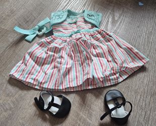 American Girl Doll Maryellen Larkin Meet Outfit good condition will be ironed before sent out. OF/PF/SF Home. Will ship by thursdays as i am extremely