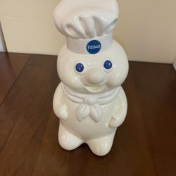 Pillsbury Doughboy Ceramic Cookie Jar- Vintage 