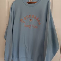 Vintage 90s Tennesse Lady Vols Sweatshirt Size Large Embroidered 