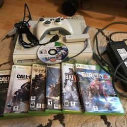 Xbox 360 with 7 games