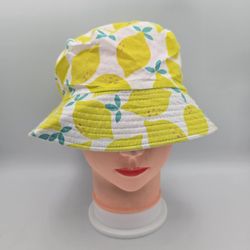 Unbranded Lemon Print Polyester Lightweight BucketHat