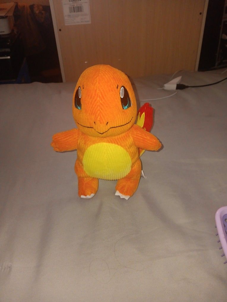 Pokemon Corduroy Plush CHARMANDER 8 1/2" Stuffed Animal Toy PKW2392