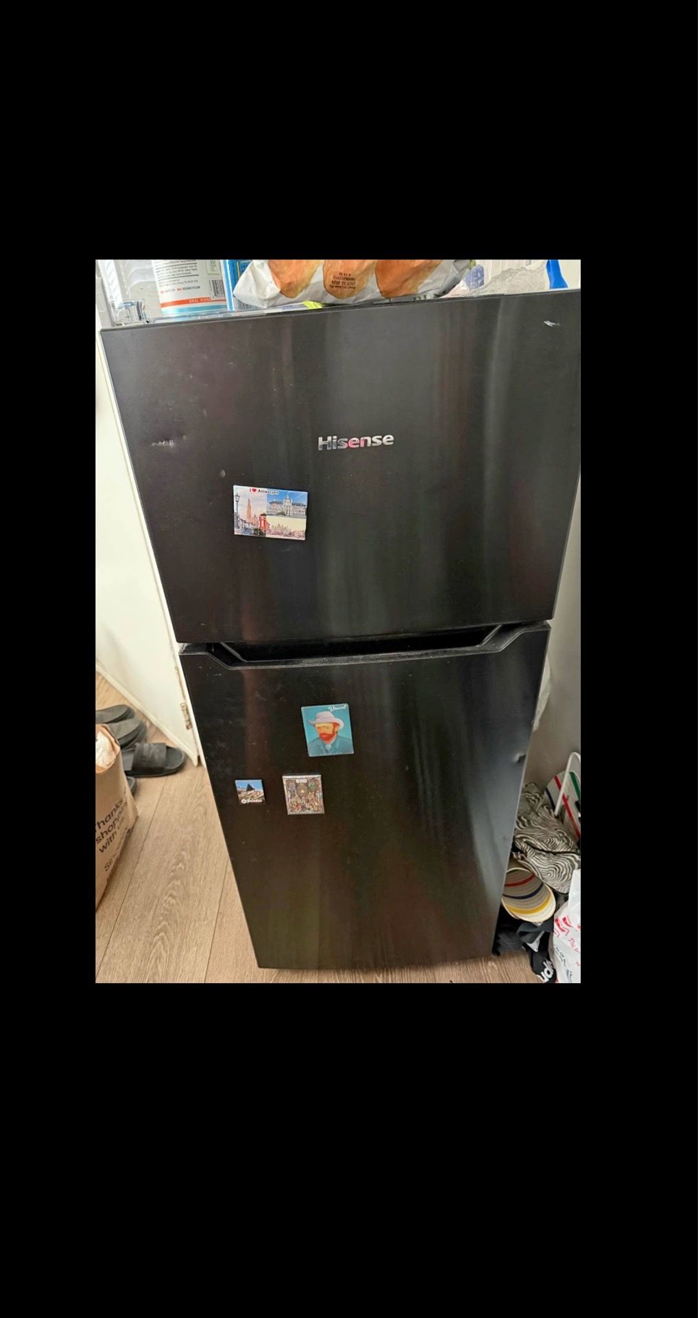 Household taller mini fridge refrigerator freezer 2 door (delivery available)