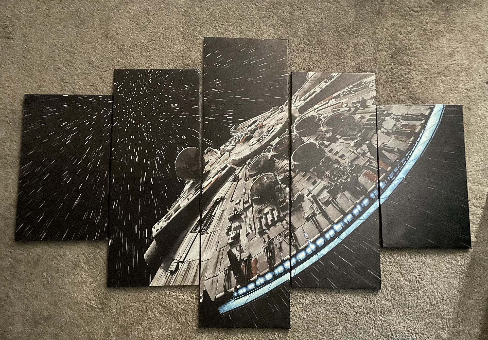 Star Wars Millennium Falcon Wall Art Canvas