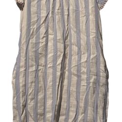 L Love Brand (IC) Boutique Embroidered Dress Sz M Boho Floral Peasant EUC