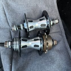 bmx High flange hubs like new never mounted 