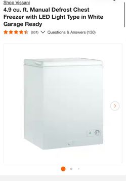 Vissani Freezer